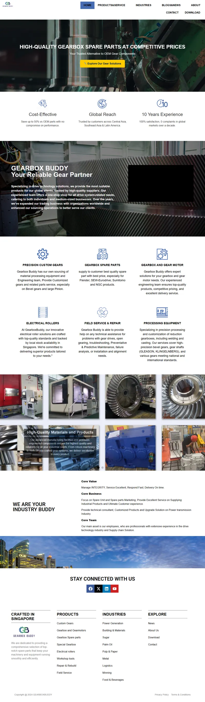 gearboxbuddy – We are dedicated to providing a comprehensive selection of top-notch spare parts that keep your machinery and equipment running smoothly and efficiently. 网页长截图