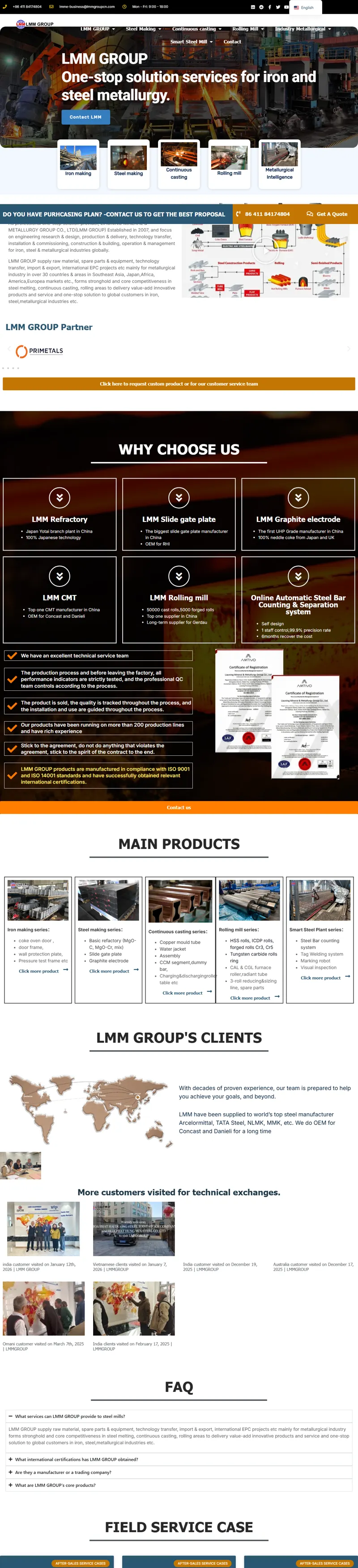 steel metallurgy solution service 网页长截图
